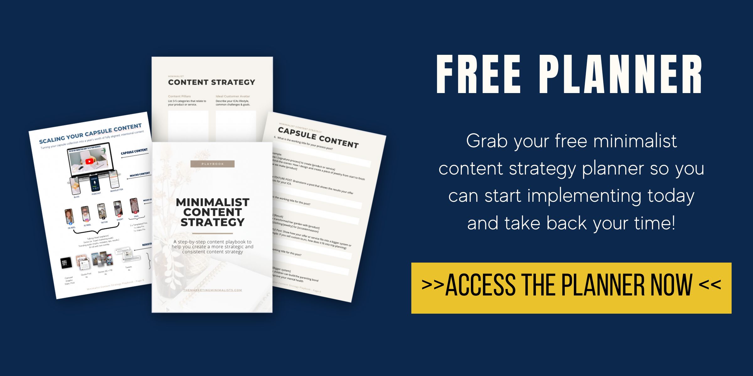 Minimalist Content Strategy